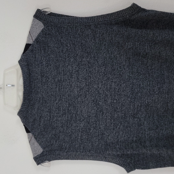 Joseph Abboud JOE Argyle Gray Sweater Vest S - Picture 5 of 6
